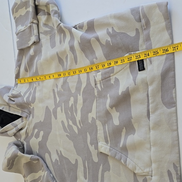 Hollister Hooded Sweatshirt Camouflage Oversized Gray Size Large - Picture 12 of 14